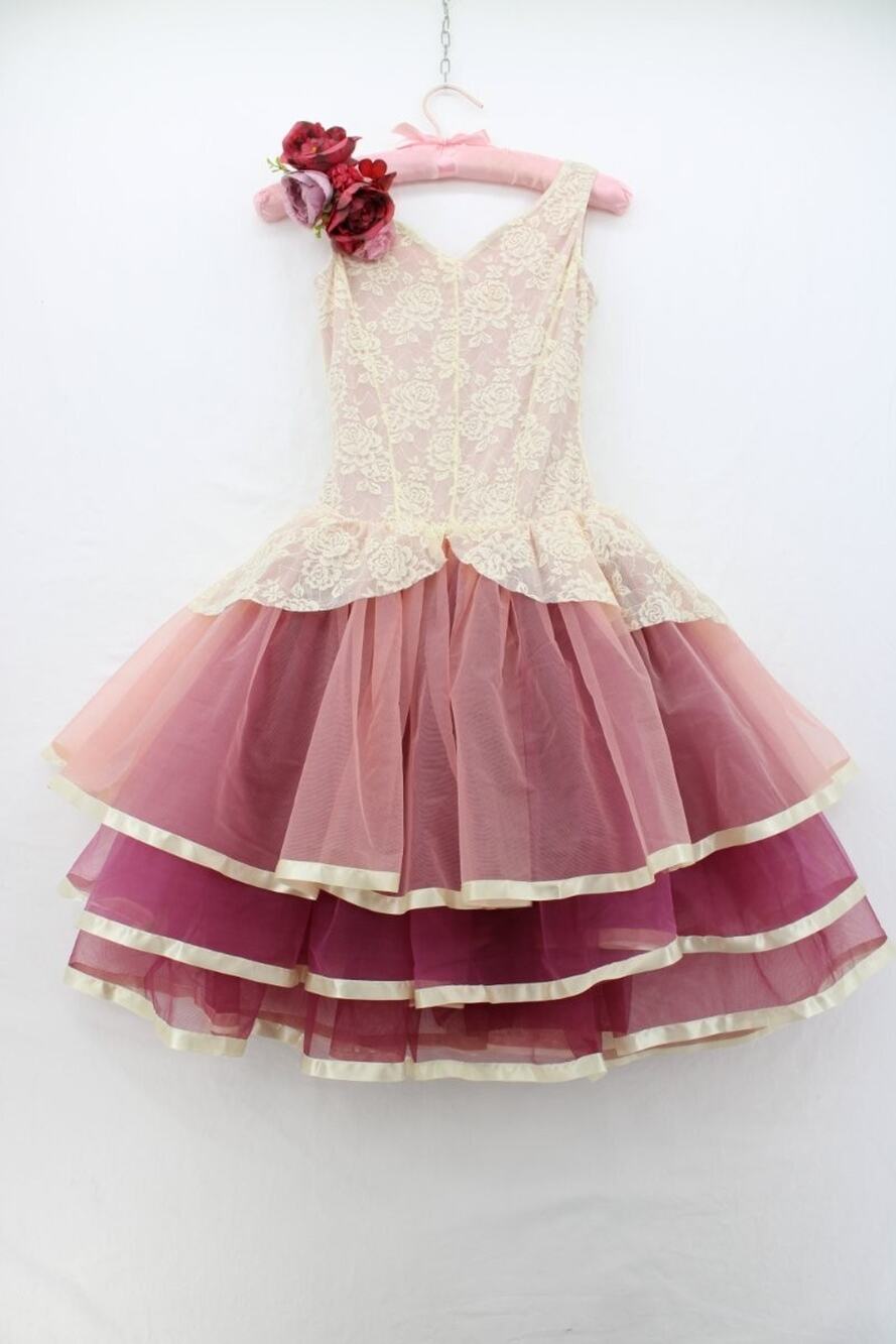 A Wish Come True Mauve Lace Tutu Ballet Dance Costume Leotard Adult Small